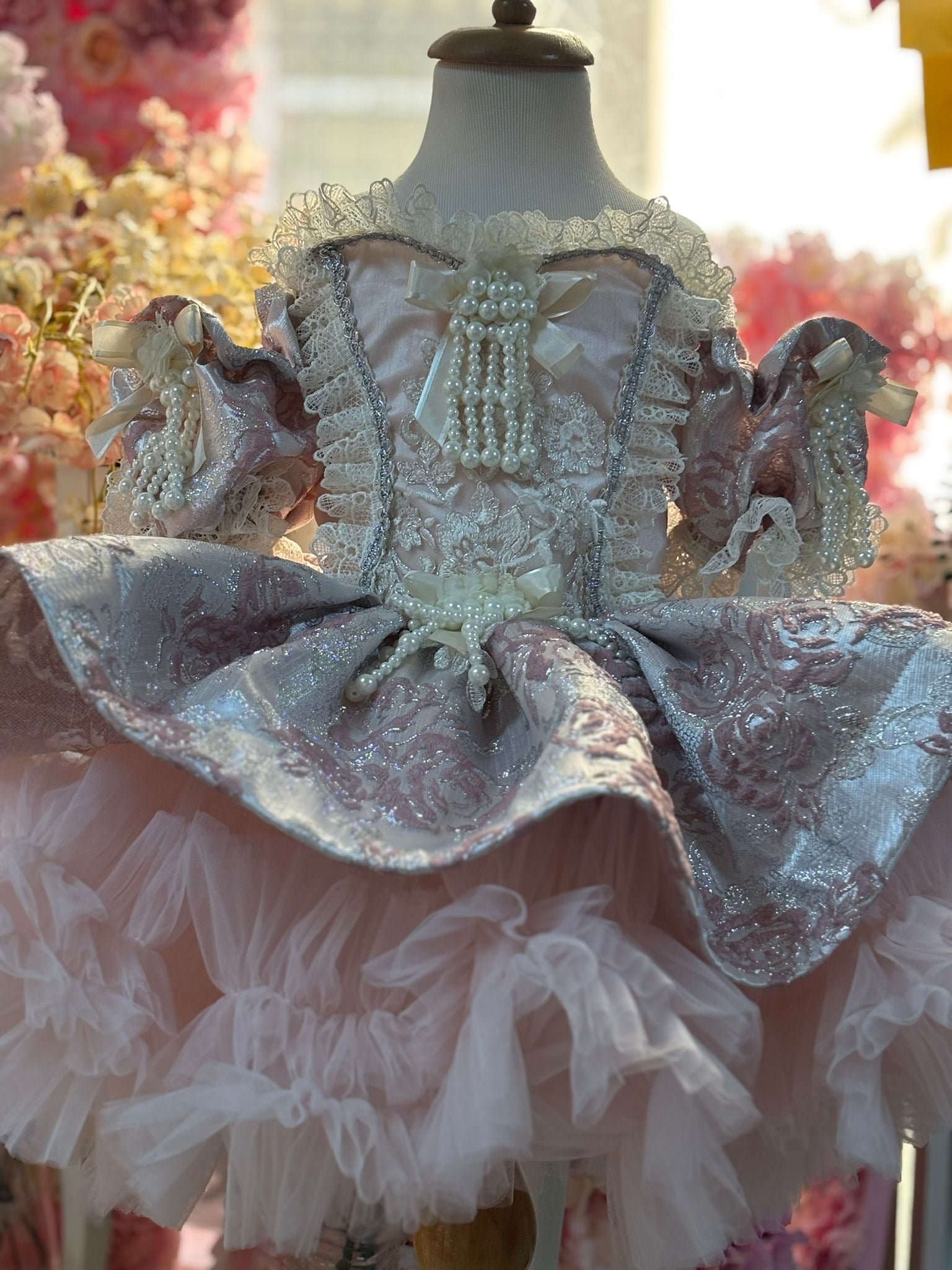 Mauve Foil Dress